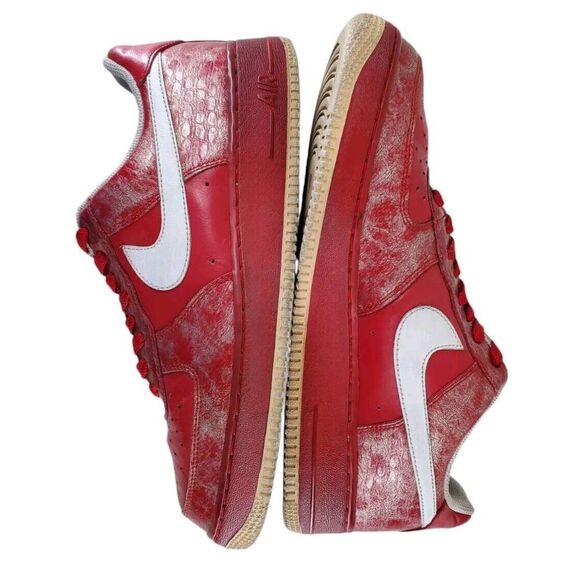 Nike AF-1 Valentine’s Day Pre V Unisex Sz 11 / 9.5 Varsity Red White 350693-611 - Picture 7 of 16